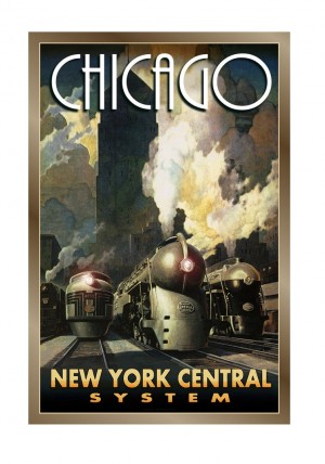 Chicago New York Central System poster